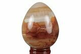 Colorful, Polished Carnelian Agate Egg - Madagascar #219049-1